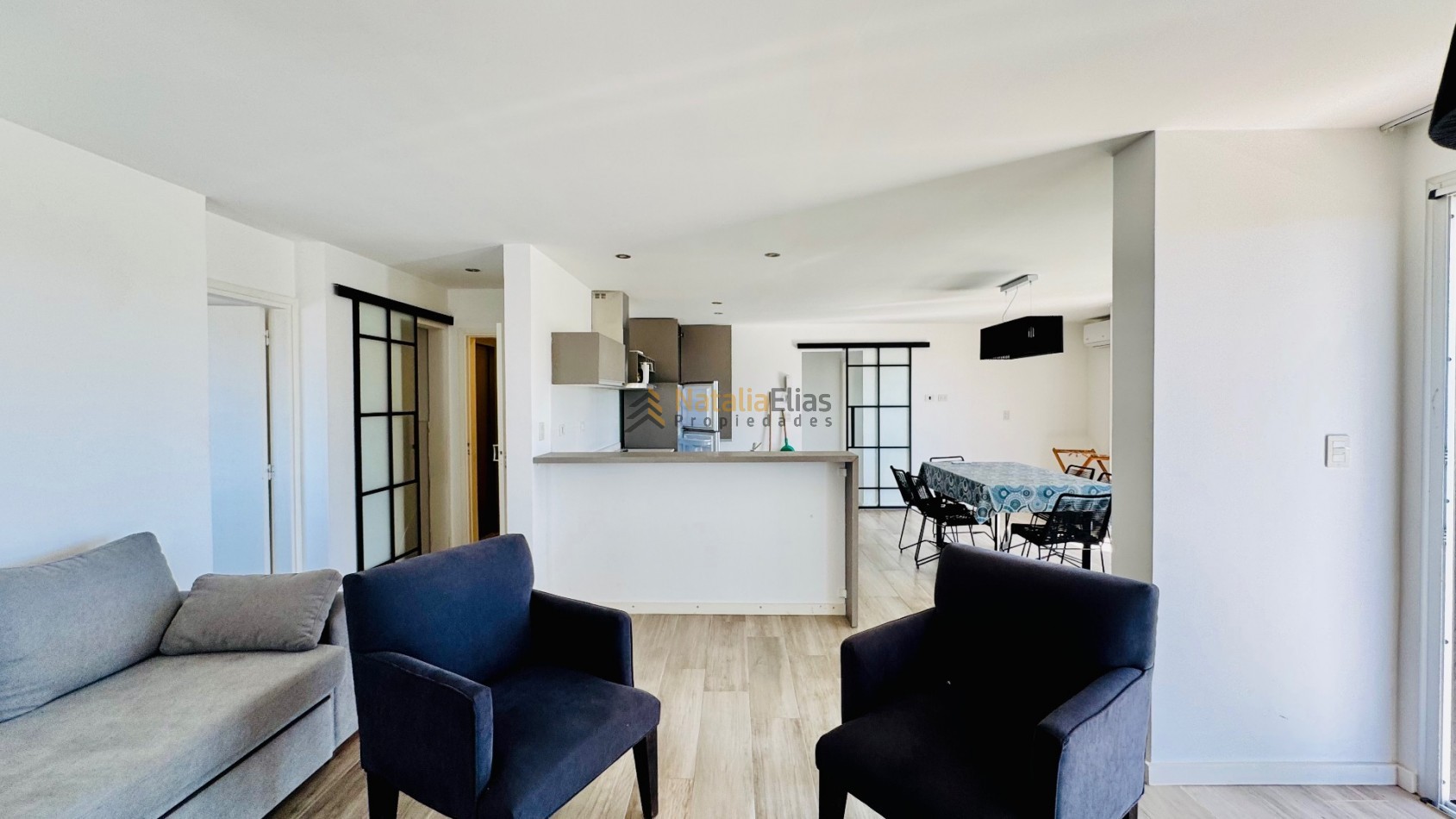 Departamento 3 ambientes al frente en Pinamar 