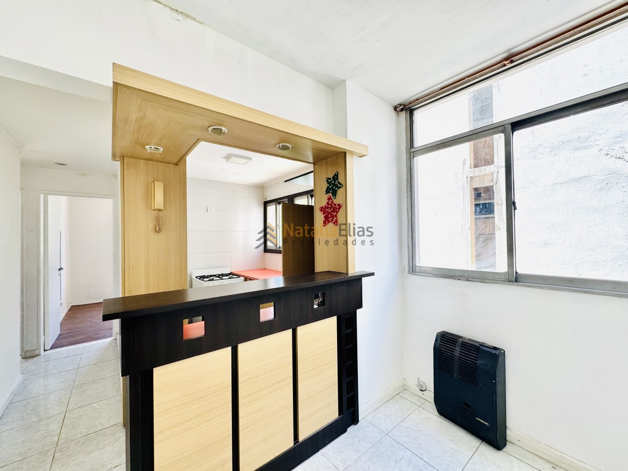 Departamento 3 ambientes al externo sobre Av. Luro. Centro Mar del Plata 